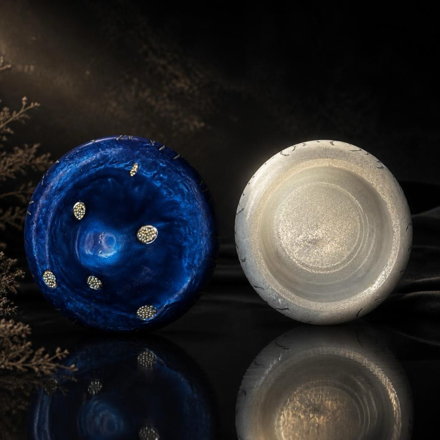 Whimsical Mushroom Trinket Dish Set – Handcrafted Resin Décor
